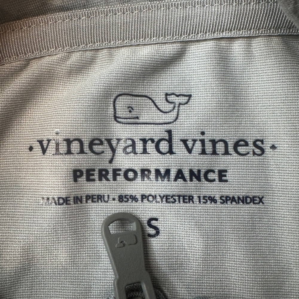 Vineyard Vines Pullover Mens S Gray Camo Performance Quarter Zip Active Top - Picture 3 of 9